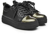Brunello Cucinelli Leather Sneakers with Platform