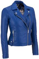 Thumbnail for your product : Black Rivet Womens Faux-Leather Cycle Jacket W/ Quilted Shoulders