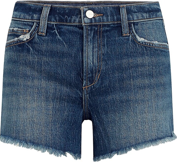 Joe's Jeans The Alex High-Rise Frayed Denim Shorts - ShopStyle