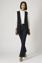 Thumbnail for your product : Topshop Pintuck lace trim blouse