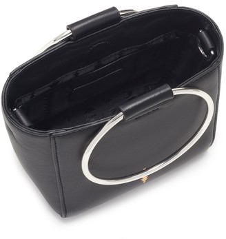 THACKER Mini Le Bucket Leather Ring Handle Bag