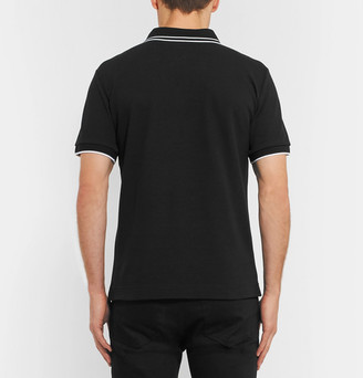 McQ Slim-Fit Contrast-Tipped Cotton-PiquÃ© Polo Shirt