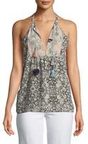 Thumbnail for your product : MISA Charleen Printed Chiffon Camisole Top