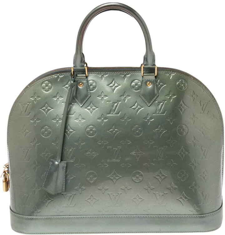 Louis Vuitton Vert Olive Monogram Vernis Brea GM Bag For Sale at 1stDibs