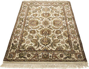 ADMINRUGS Cream Traditional 4X6 Agra Jaipur Oriental Area Rug