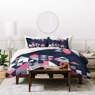 Deny Designs The Old Art Studio Modern Geometric Duvet Cover Set