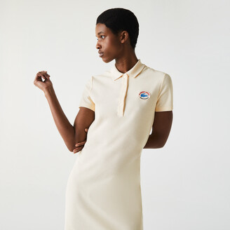 Lacoste Women's Made In France Organic Textured Cotton Piqué Polo Dress -  ShopStyle