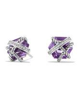 Thumbnail for your product : David Yurman Cable Wrap Earrings with Amethyst and Diamonds