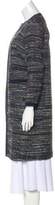 Thumbnail for your product : Diane von Furstenberg Tweed Knee-Length Coat Blue Tweed Knee-Length Coat
