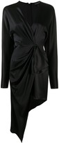 Thumbnail for your product : Cushnie Draped Asymmetric Silk Dress