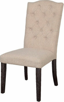 Red Barrel Studio Pinar Tufted Linen Side Chair Dining Chair