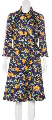 Oscar de la Renta Resort 2016 Floral Print Dress