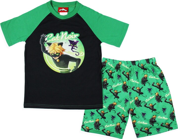 Miraculous: Tales of Ladybug Big Boys Cat Noir 2-Piece Pajama Set Sleepwear