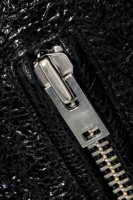 IRO Faces Cracked Patent-leather Jacket