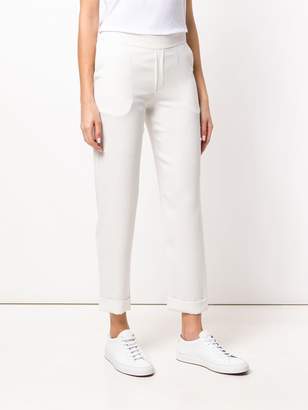 P.A.R.O.S.H. rolled cropped trousers