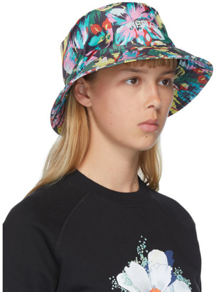 Kenzo Black Vans Edition Floral Bucket Hat