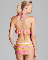 Thumbnail for your product : Trina Turk Woodblock Floral Shirred Side Hipster Bikini Bottom
