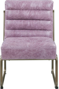 Corrigan Studio Wisteria Accent Chair With Metal With Sled Base