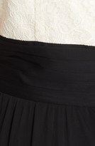 Thumbnail for your product : Jessica Howard Lace & Chiffon Surplice Bodice Gown (Plus Size)