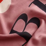 Thumbnail for your product : Burberry Scallop and Stripe Print Modal Wool Scarf
