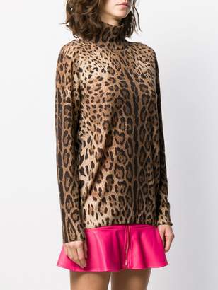 Dolce & Gabbana leopard print jumper