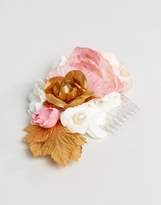 Thumbnail for your product : ASOS Occasion Metallic Flower Comb Hair Clip