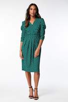 Thumbnail for your product : WallisWallis **Jolie Moi Green Print Dress