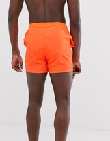 Thumbnail for your product : ASOS DESIGN tall swim shorts in neon orange