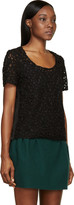Thumbnail for your product : Burberry Black Silk Layered Lace T-Shirt