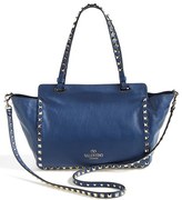Thumbnail for your product : Valentino 'Mini Rockstud' Leather Tote - Red