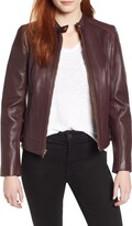Thumbnail for your product : Cole Haan Leather Moto Jacket