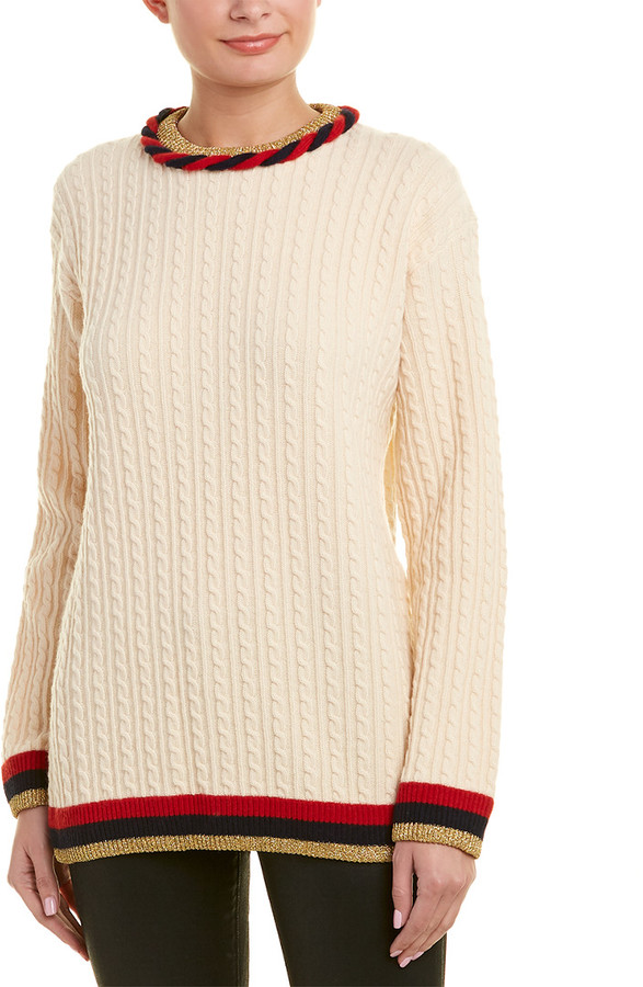 gucci cable knit sweater
