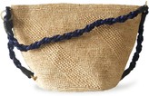 Thumbnail for your product : Maraina London Annabel Raffia Crocheted Beach Bag - Natural & Blue
