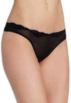 Thumbnail for your product : Only Hearts Women's Tulle with Lace Low Rise Thong Panty
