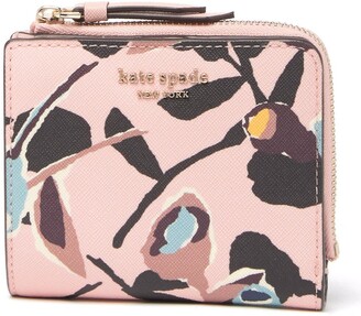 kate spade cameron paper rose wallet