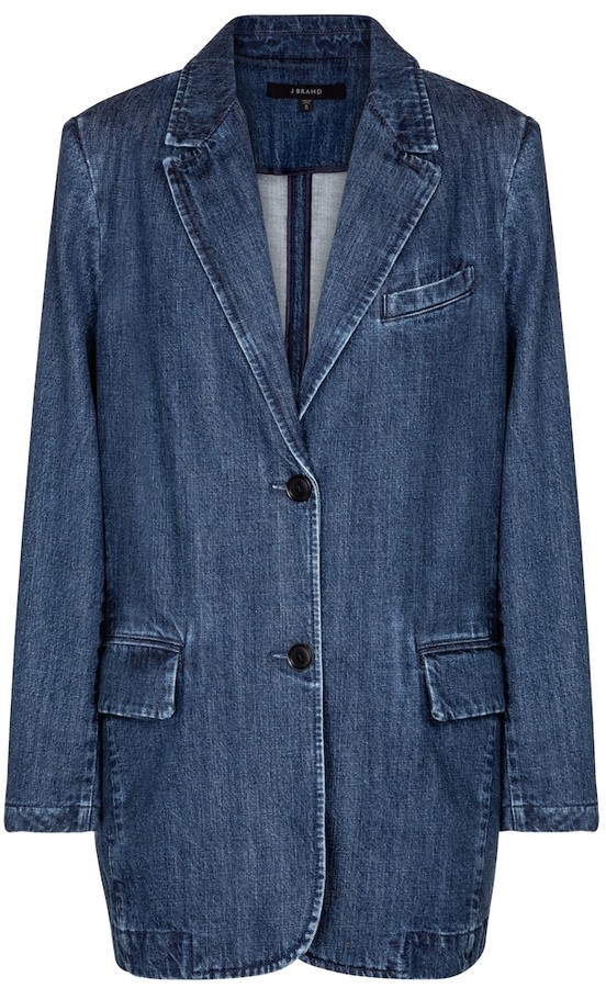 Denim Blazer For Women | Shop the world's largest collection of fashion |  ShopStyle