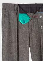 Thumbnail for your product : Men's Tapered-Fit Wool And Silk-Blend Grey Tweed Trousers
