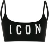 Thumbnail for your product : DSQUARED2 Icon print bra