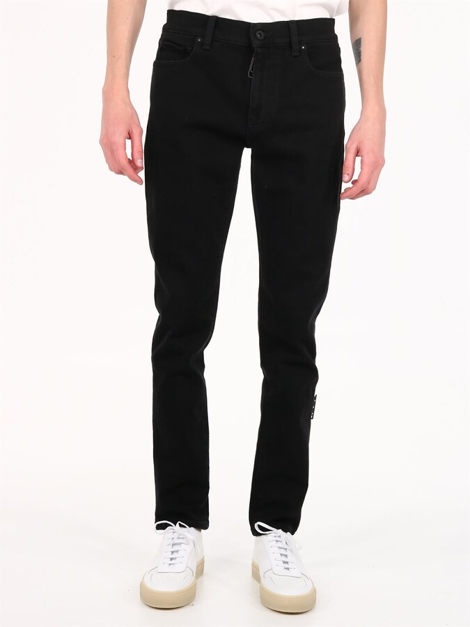Off-White Skinny Jeans Diagonal Pocket - ShopStyle