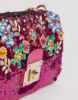 Thumbnail for your product : Aldo All Over Sequin Cross Body Bag with Floral Gem Embellishment