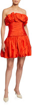Thumbnail for your product : Carolina Herrera Taffeta Strapless Mini Cocktail Dress
