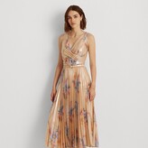 Thumbnail for your product : Lauren Ralph Lauren Ralph Lauren Pleated Metallic Floral Dress