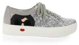 Thumbnail for your product : Alice + Olivia Glitter Lace-Up Sneakers