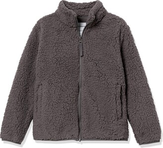 Amazon Essentials Little Girls' Full-Zip High-Pile Polar Fleece Jacket
