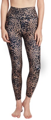SAGE Collective Sage Women's Everyday Spotted Cheetah Print Leggings