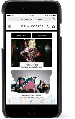 Dolce & Gabbana Embellished Appliquéd Textured-leather Iphone 7 Case