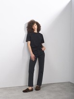 Thumbnail for your product : Raey Track High-rise Straight-leg Jeans - Black