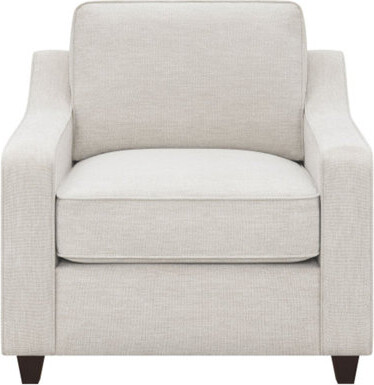 Hokku Designs Mahaffey Beige Upholstered Sloped Arm Track Chair for Elegant Spaces