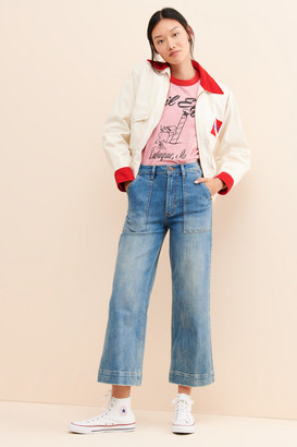 wrangler utility crop jeans