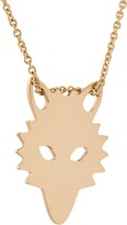 Thumbnail for your product : ginette_ny 18kt Rose Gold Mini Wolf Chain Necklace
